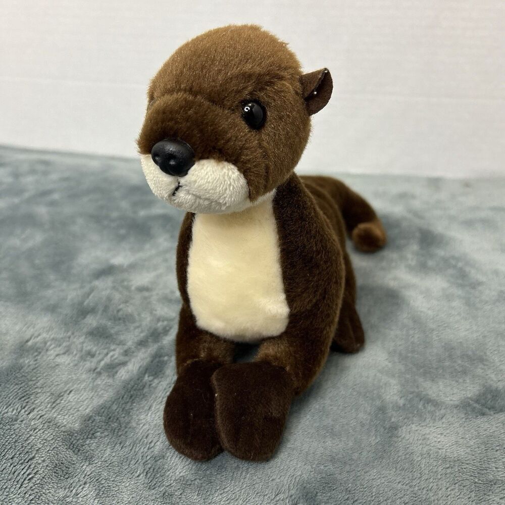 Aurora River Otter Plush 9" Brown Stuffed Animal Toy
